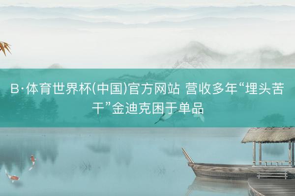 B·体育世界杯(中国)官方网站 营收多年“埋头苦干”金迪克困于单品
